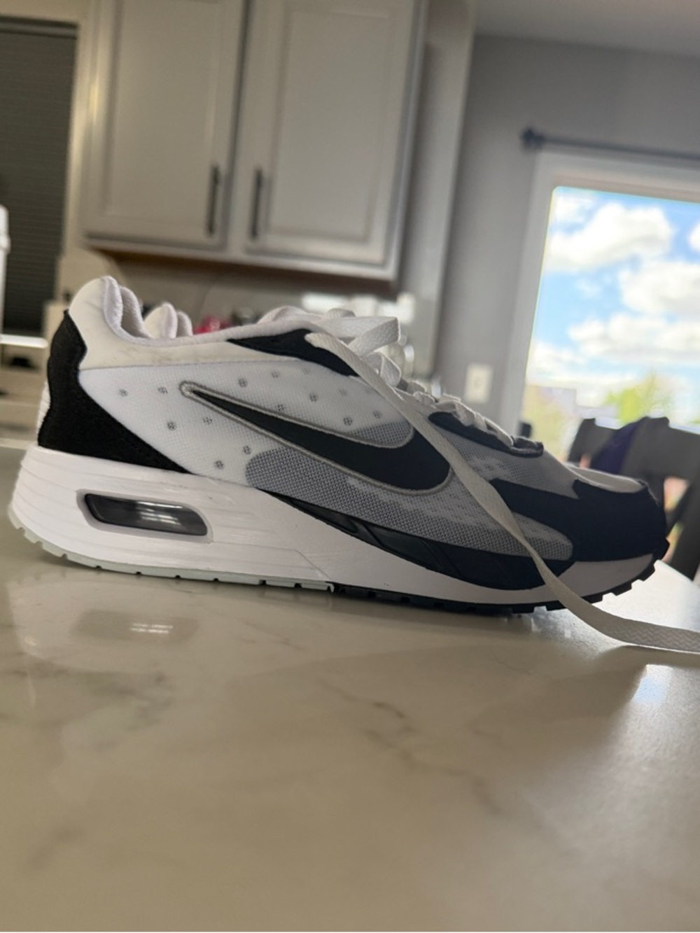Nike Women’s Black and White Air-Style Sneakers
